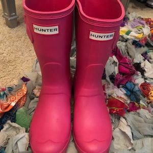 Pink Hunter Rain Boots